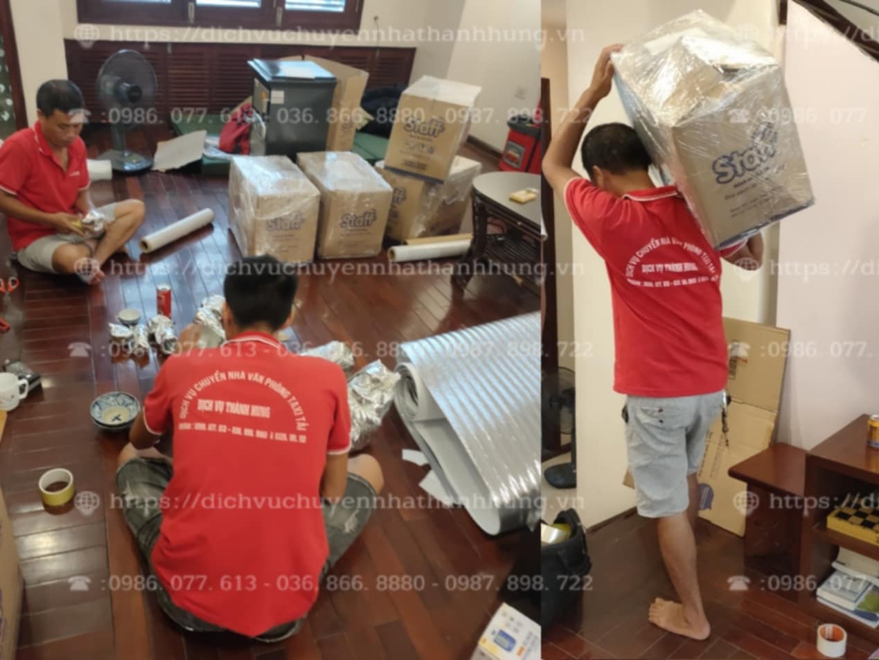 đội ngũ nhân viên chuyển nhà trọn gói Thành Hưng
